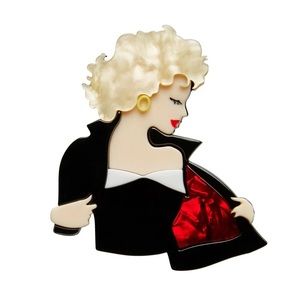 Tell Me About It, Stud Grease Brooch from Erstwilder